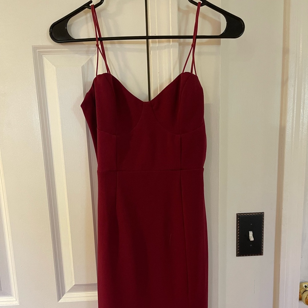 Maroon Mini Hello Molly Dress